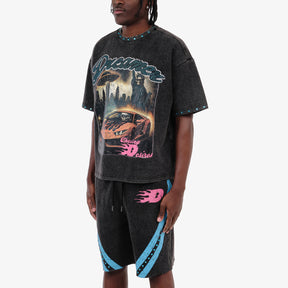 BLACK DREAMER CROP T-SHIRT