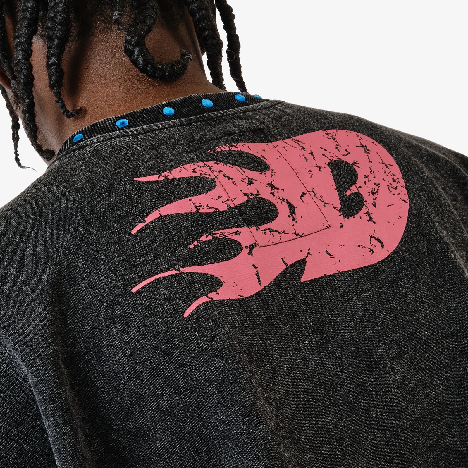 BLACK DREAMER CROP T-SHIRT