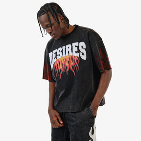 BLACK DESIRES CROP T-SHIRT