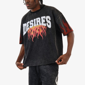BLACK DESIRES CROP T-SHIRT