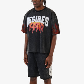 BLACK DESIRES CROP T-SHIRT