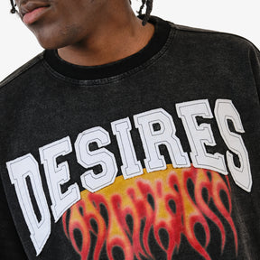 BLACK DESIRES CROP T-SHIRT