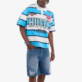BLUE HUSTLE POLO