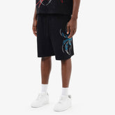 BLACK SPIDER W/ RHINESTONE SHORTS
