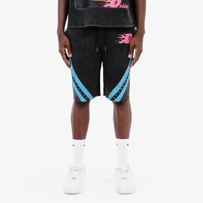 BLACK DREAMERS STRIPED SHORTS