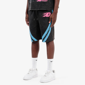 BLACK DREAMERS STRIPED SHORTS