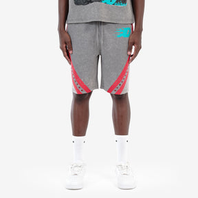 GRAY DREAMERS STRIPED SHORTS