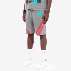 GRAY DREAMERS STRIPED SHORTS