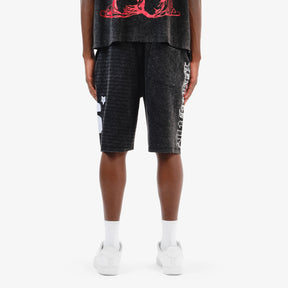 BLACK SAINTS SHORTS W/ RHINESTONES