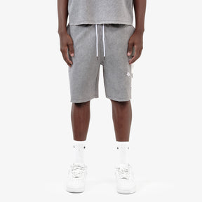 GRAY SAINTS SHORTS W/ RHINESTONES