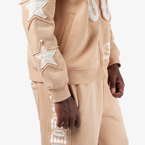 BEIGE WORLD TOUR FULL ZIP HOODIE