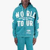 TEAL WORLD TOUR FULL ZIP HOODIE