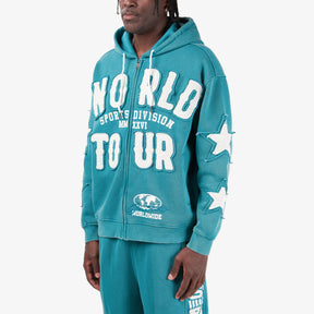 TEAL WORLD TOUR FULL ZIP HOODIE