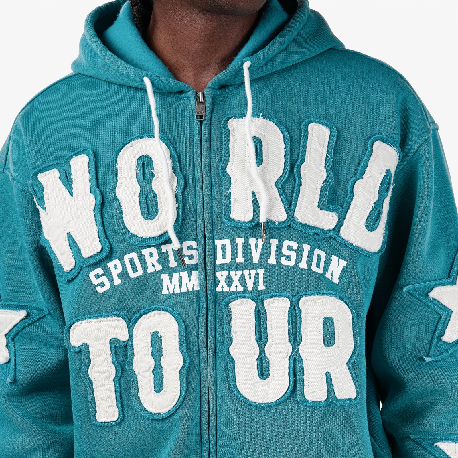 TEAL WORLD TOUR FULL ZIP HOODIE