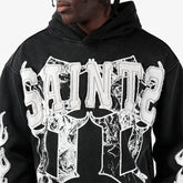BLACK SAINTS PULL-OVER HOODIE