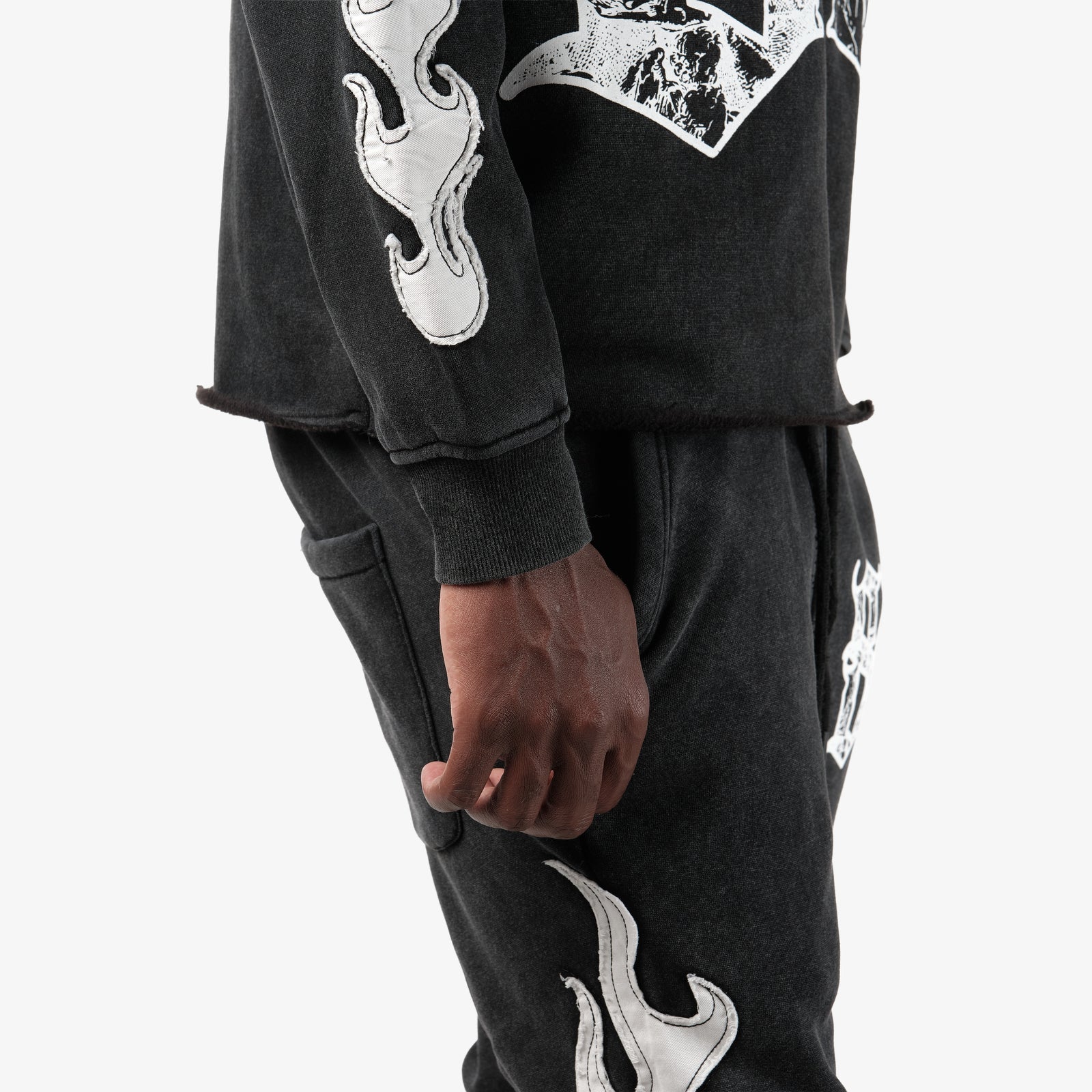 BLACK SAINTS PULL-OVER HOODIE