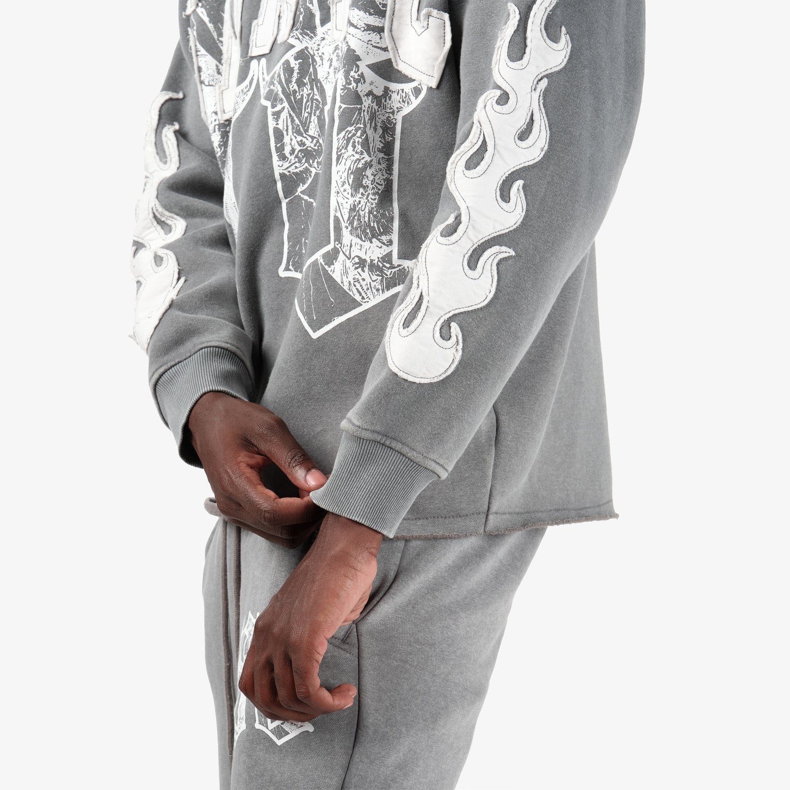 GRAY SAINTS PULL-OVER HOODIE
