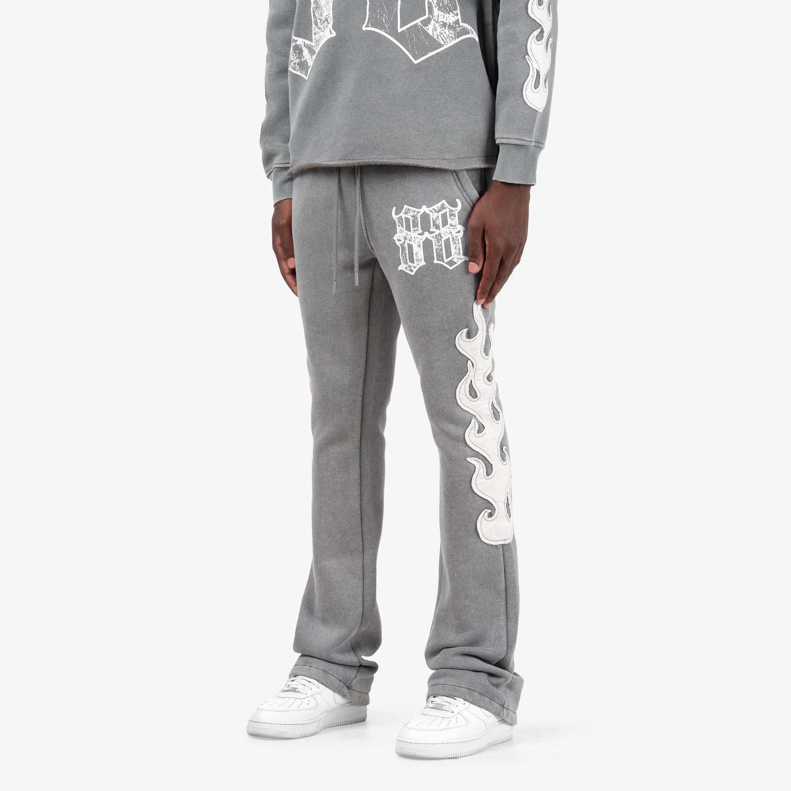 GRAY SAINTS FLAME PANTS