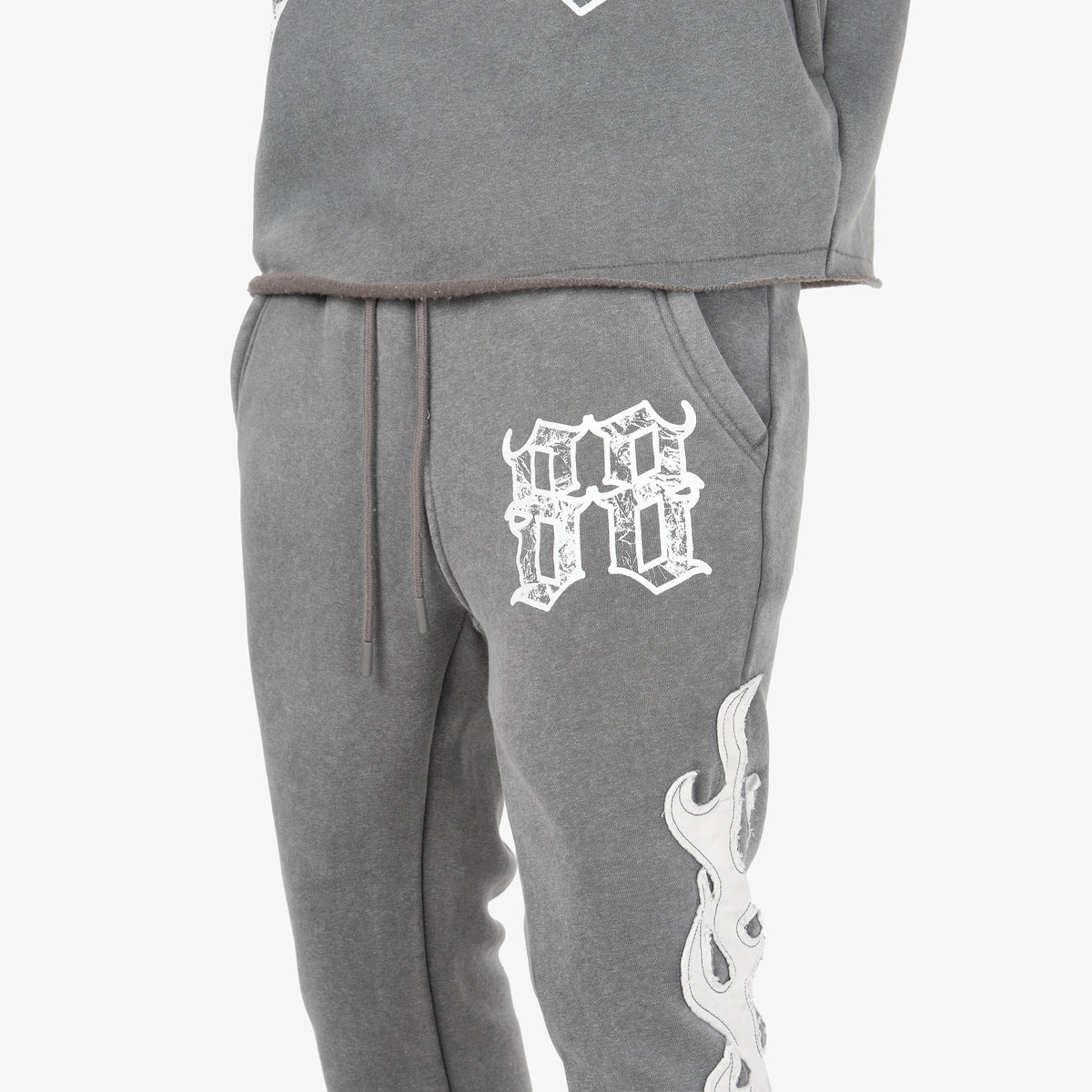 GRAY SAINTS FLAME PANTS
