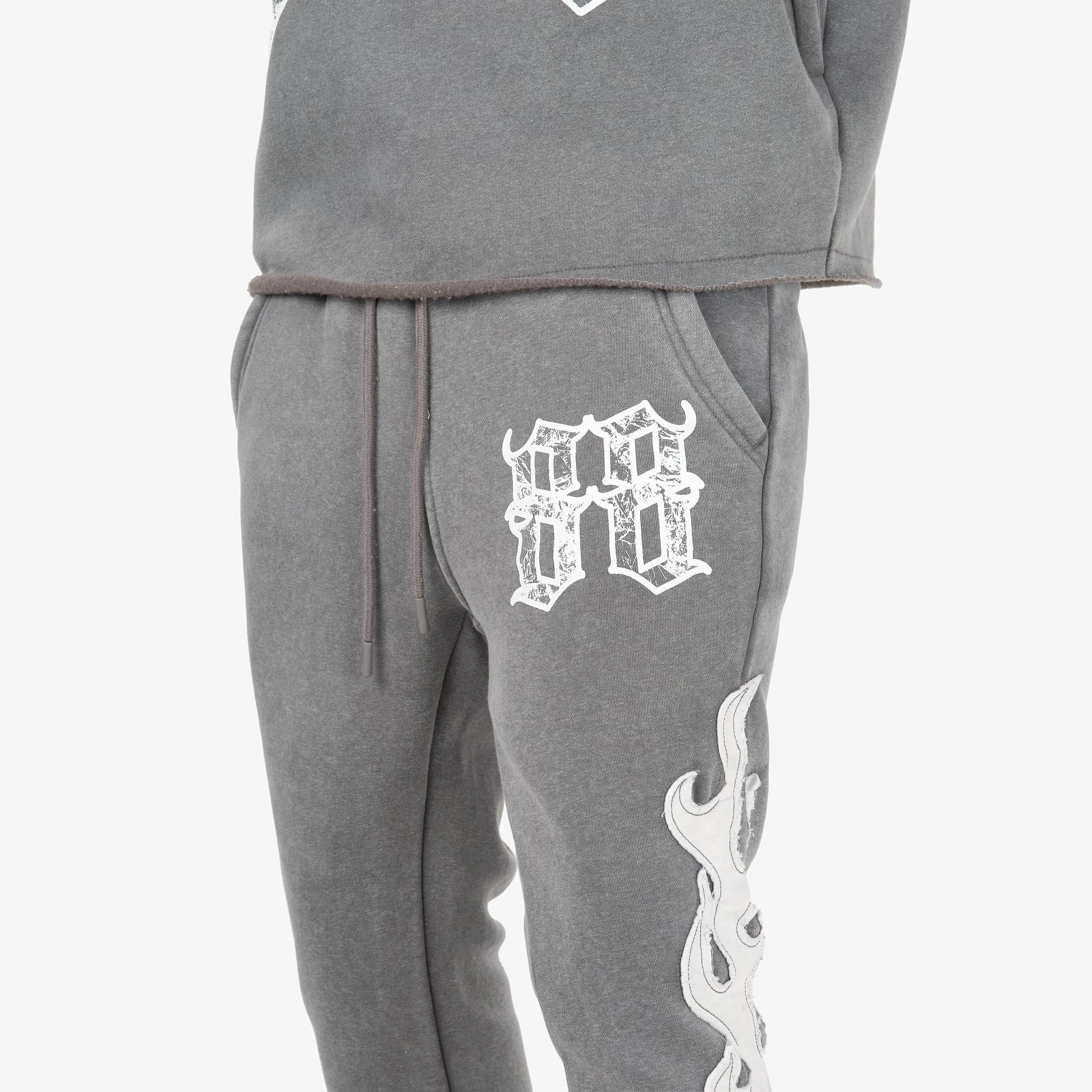 GRAY SAINTS FLAME PANTS