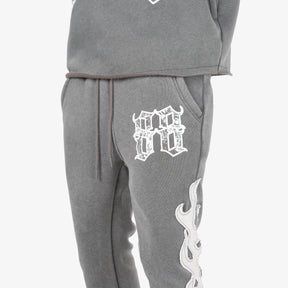 GRAY SAINTS FLAME PANTS