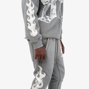 GRAY SAINTS FLAME PANTS