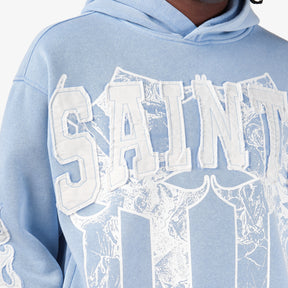LIGHT BLUE SAINTS PULL-OVER HOODIE