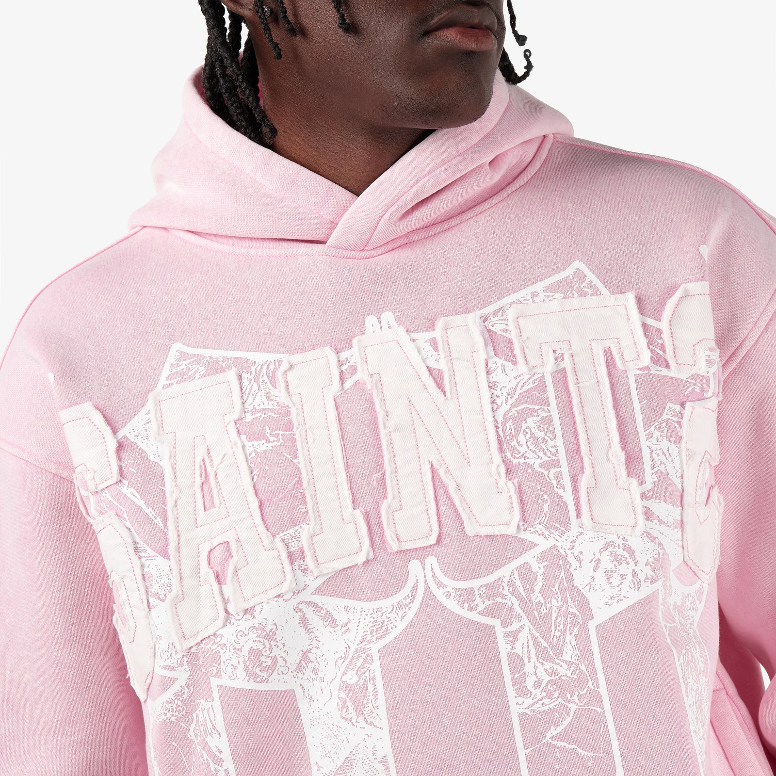 PINK SAINTS PULL-OVER HOODIE