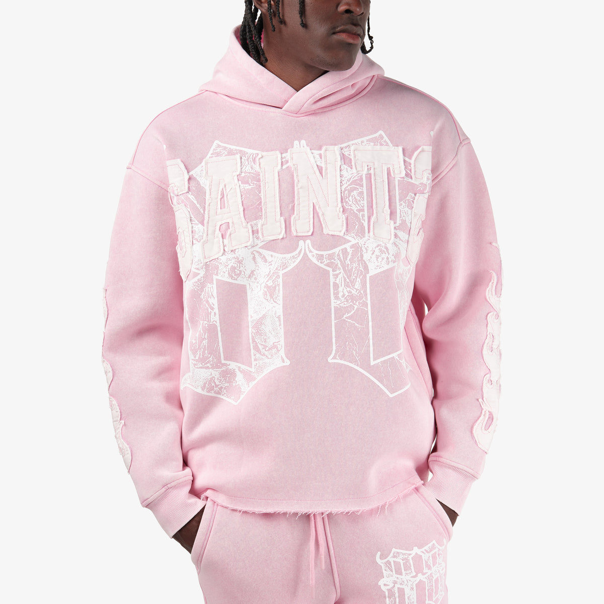 PINK SAINTS PULL-OVER HOODIE