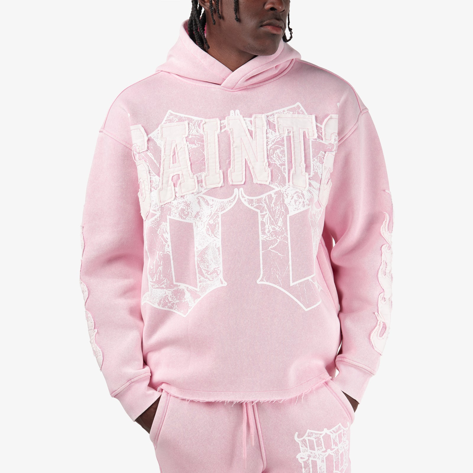 PINK SAINTS PULL-OVER HOODIE