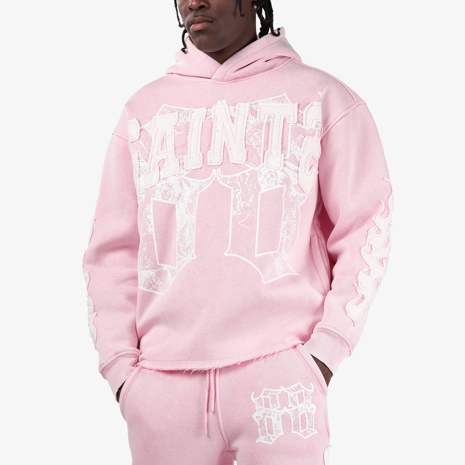 PINK SAINTS PULL-OVER HOODIE