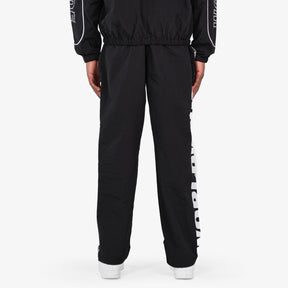 BLACK NYLON WORLDWIDE PANTS