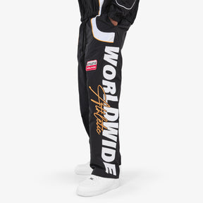BLACK NYLON WORLDWIDE PANTS