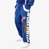 ROYAL BLUE NYLON WORLDWIDE PANTS