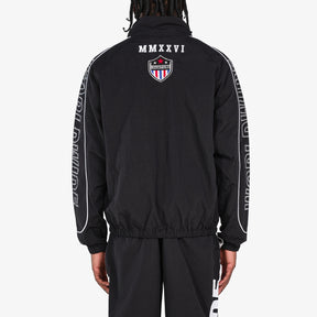 BLACK NYLON WORLDWIDE FULL-ZIP