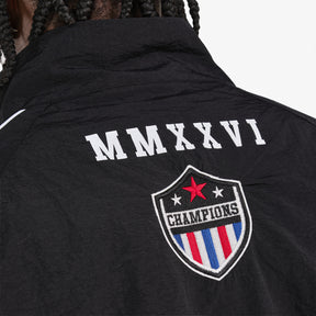 BLACK NYLON WORLDWIDE FULL-ZIP