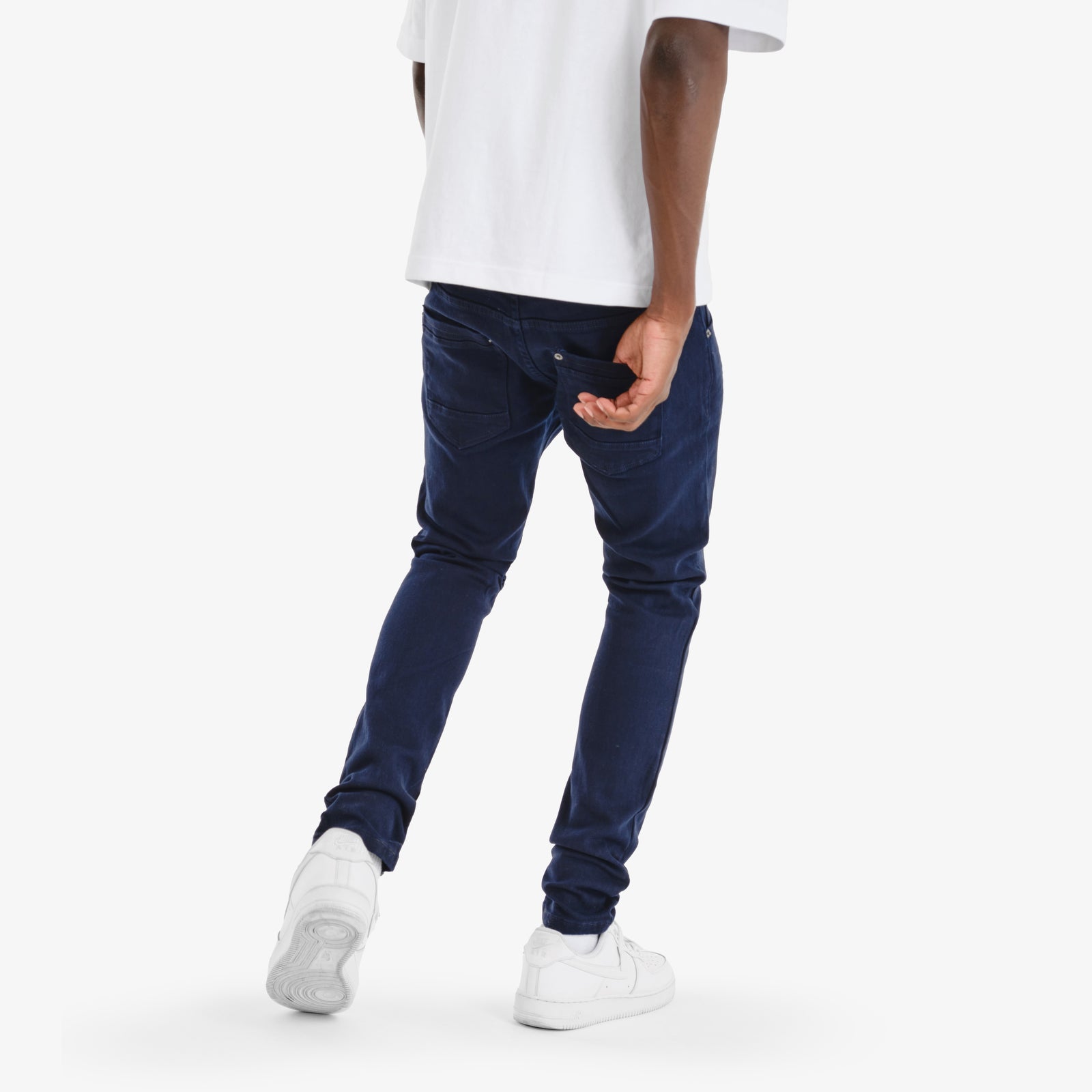 NAVY PANTS WITH STRETCH
