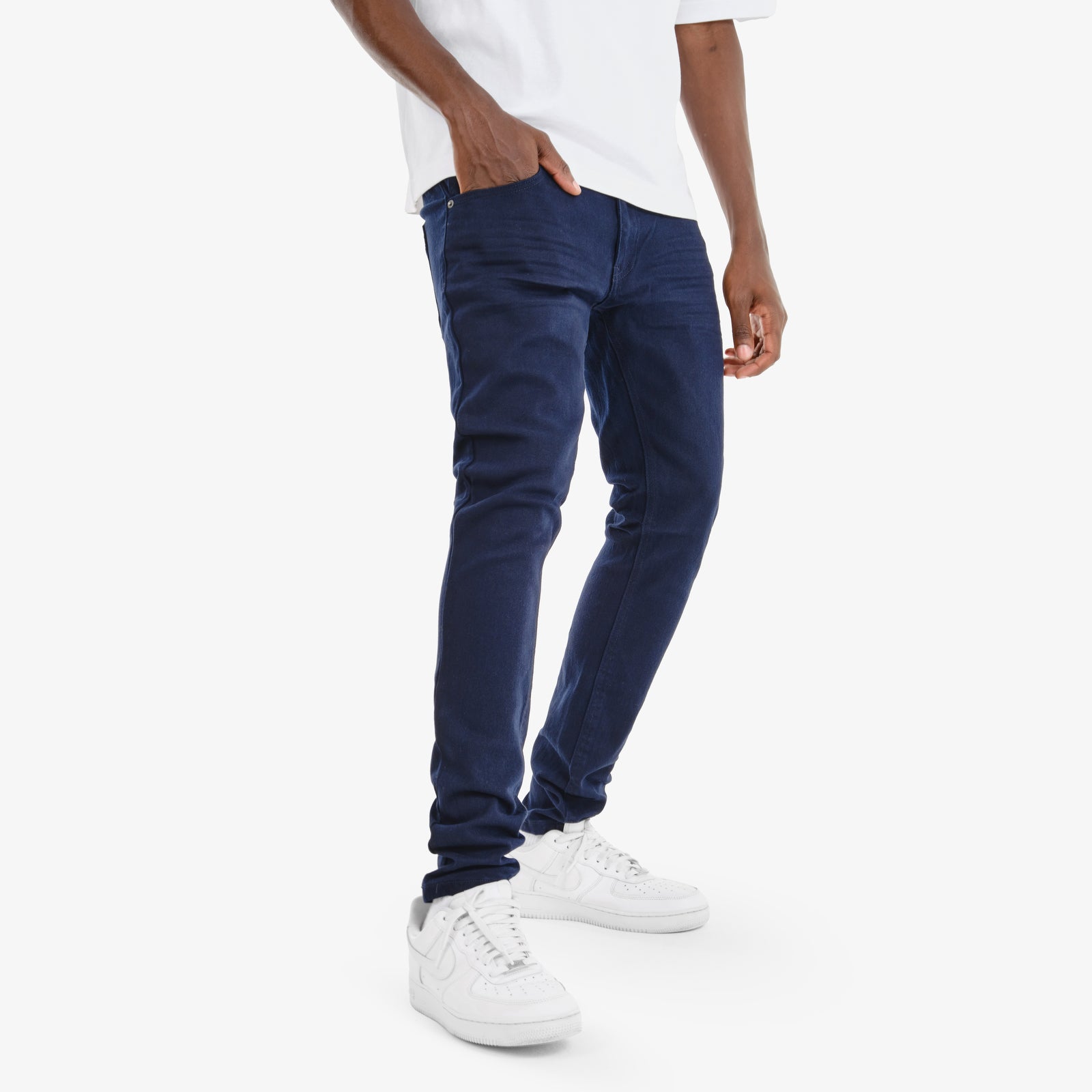 NAVY PANTS WITH STRETCH