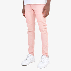 SALMON PINK PANTS WITH STRETCH
