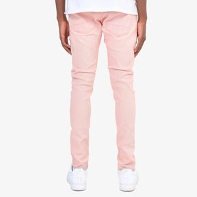 SALMON PINK PANTS WITH STRETCH