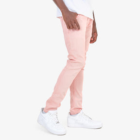 SALMON PINK PANTS WITH STRETCH