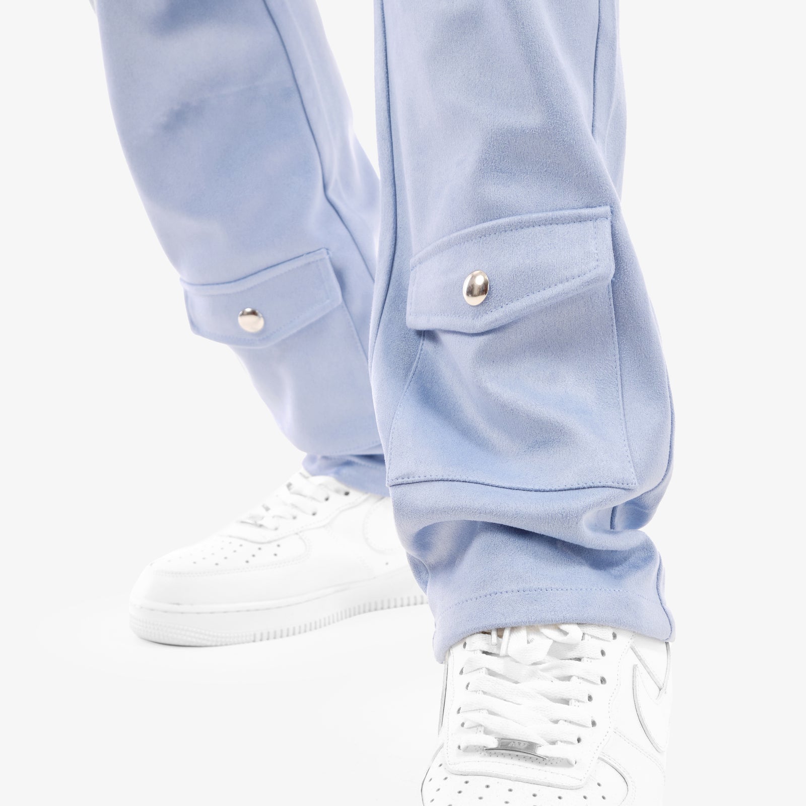 LIGHT BLUE SUEDE PANTS