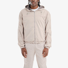GRAY FULL ZIP W/ SIDE BUTTONS