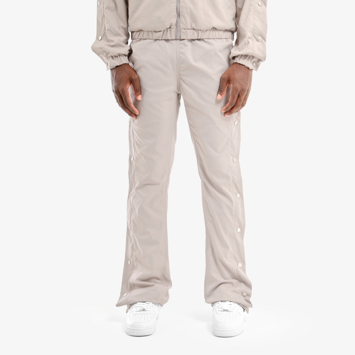 GRAY PANTS W/ SIDE BUTTONS