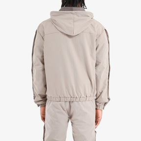 GRAY FULL ZIP W/ SIDE BUTTONS
