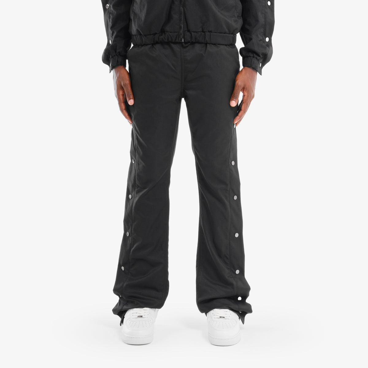 BLACK PANTS W/ SIDE BUTTONS