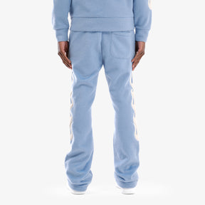 LIGHT BLUE "SAINTS" MOHAIR PANTS W/ PEARL DETAIL