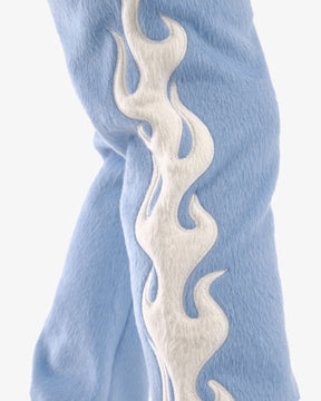 LIGHT BLUE "SAINTS" MOHAIR PANTS W/ PEARL DETAIL