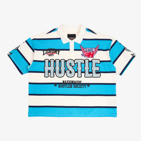 BLUE HUSTLE POLO