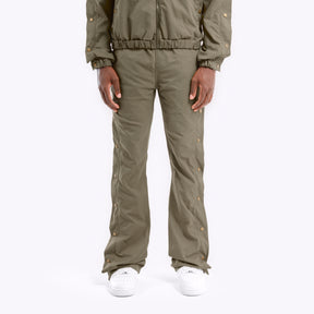 OLIVE PANTS W/ SIDE BUTTONS